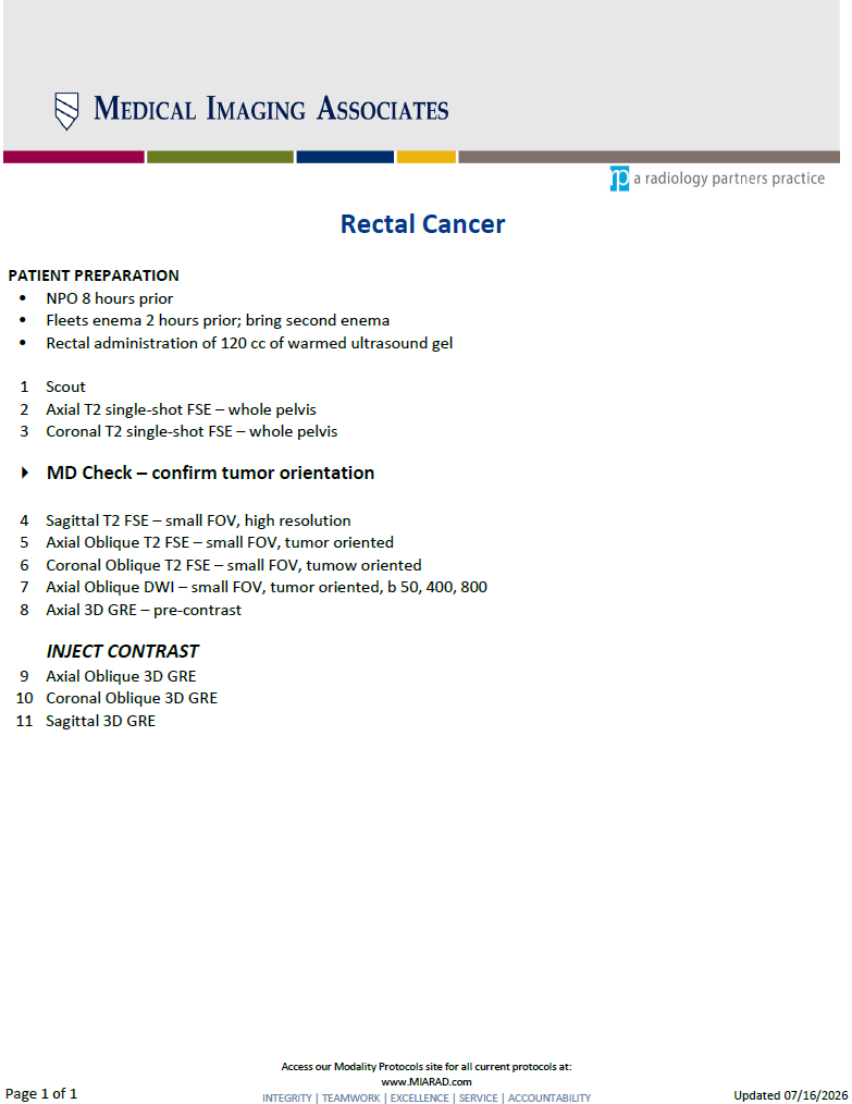 MR Rectal Cancer 07-16-2026